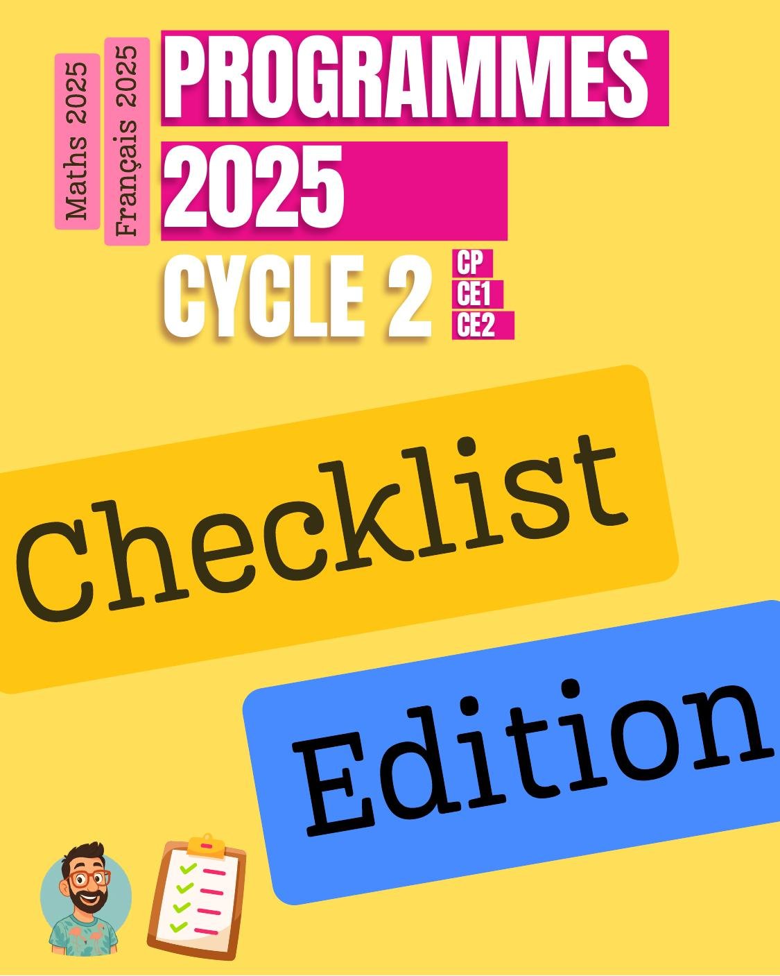 Couverture — Programmes 2025 — Checklist Cycle 2